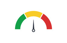 Low, Moderate And High Gauges Icon

