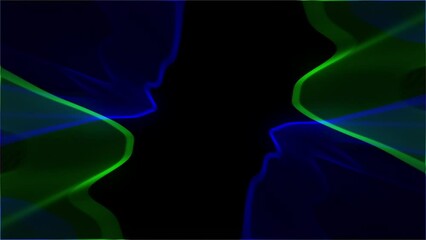 Poster - Abstract glow lines. Computer generated 3d render