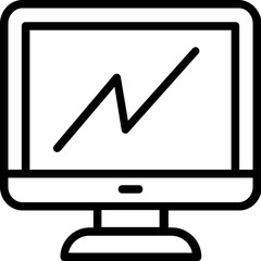 Sticker - Monitor Vector Icon 