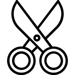 Canvas Print - Scissor Vector Icon