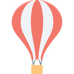 Canvas Print - Air Balloon Vector Icon