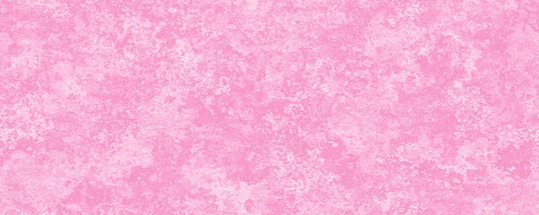 Poster - Seamless light pastel pink plaster wall background texture. Abstract painted stucco or cement panoramic backdrop for a girl's birthday banner, baby shower or nursery wallpaper pattern. 3D rendering..