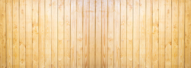 Wall Mural - old pine wood plank wall panoramic background