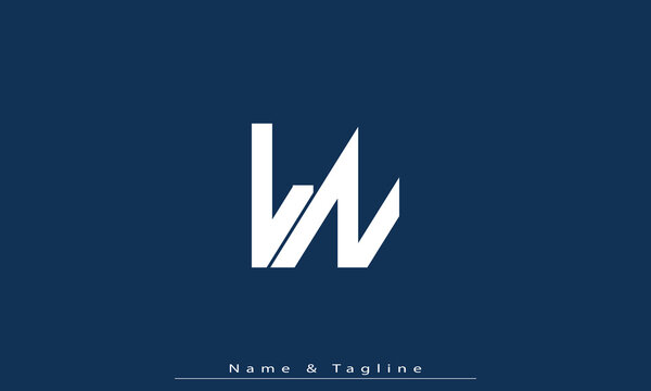 Alphabet letters Initials Monogram logo LN , NL