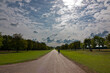 Daytime long exposure of people walking on The Long Walk in Great Windsor Park