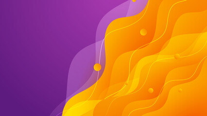 Abstract purple and orange background. Abstract colorful wavy background. Business background. Futuristic technology digital hi tech concept. Website, banner and brochure background