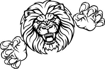 Wall Mural - Lion Animal Sports Mascot