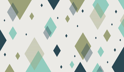 Abstract modern background vector with rhombus shapes and line pattern