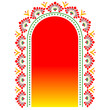 Durga puja bengali hindu festival border vector free images