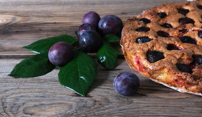 Sticker - plums and plum cake