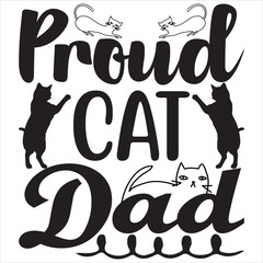 Wall Mural - Proud cat dad