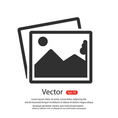 Poster - Gallery icon for video, photo on a white background. Vector illustration