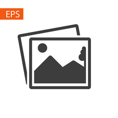 Poster - Gallery icon for video, photo eps. Vector illustration