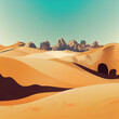 die farbenprächtige Wüste