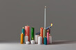 © Yaroslav Danylchenko/Stocksy - Burning beeswax candles in various shapes.