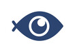 Fisheye logo icon vector mobile lens symbol
