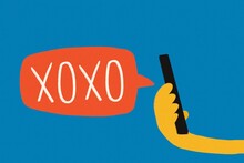 XOXO Hugs And Kisses Message Mobile 