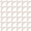 Vector geometric seamless pattern. Simple abstract beige and white background with curved shapes, fish scale, diagonal peacock ornament, mesh. Subtle minimal geo texture. Repeat decorative design