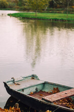 Old Boat At A Lake