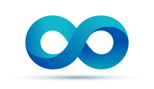 Infinity Logo Symbol Loop Icon, Infinite 8 Mobius Cycle