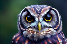 Close-up Of A Great Owl