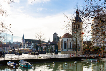 Wall Mural - Eglise Saint-Maurice, Roman Catholic church in Annecy, France.