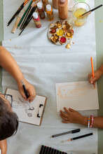 Kids Drawing In Art Classes