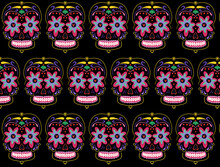 Mexican Skulls Illustration