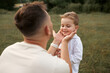 © Iuliia Versta/Stocksy - A dad and his son have a fun in nature