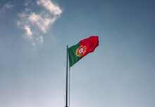 Portugal Flag In The Sky