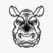 rhino head mascot