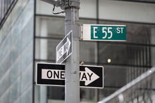 Street Sign In Midtown Manhattan