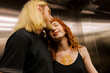 © Alexey Kuzma/Stocksy - Couple  inside the elevator