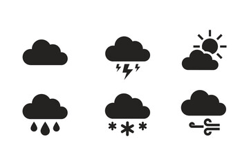 set of weather and season icons. vector design for applications, websites