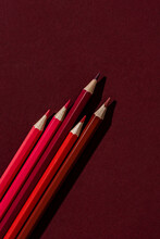 Red Gradient Crayons