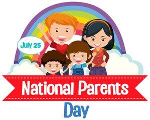 Sticker - National Parents Day Poster Template