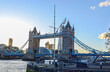 Tower Bridge is a Grade I listed combined bascule and suspension bridge in London, built between 1886 and 1894