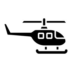 Poster - Helicopter Icon Style