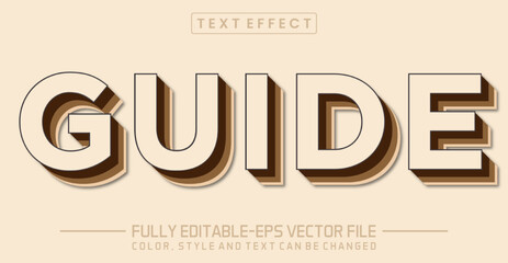 Poster - Guide text editable style effect