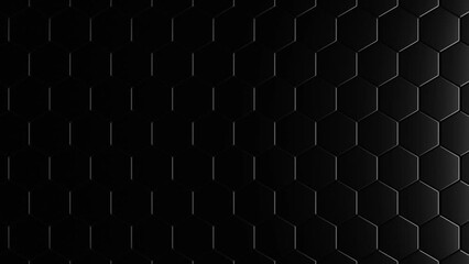 Aufkleber - Glossy luxury background. Abstract hexagon background. Metallic backdrop.