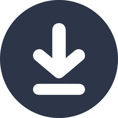 Poster - Download solid icon illustration. Arrow signs in grey colors.