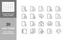 File 64px And 256px Editable Vector Set
