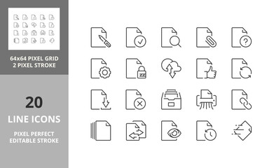 file 64px and 256px editable vector set