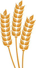 Sticker - Bread plant, golden ears of wheat, rice oat spikes