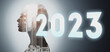© fotofabrika - New year 2023 concept. Professional achievements in the new year and success