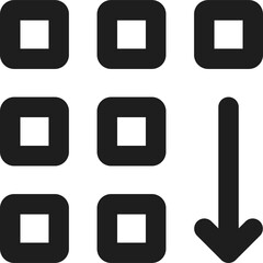 Poster - Bento list web button isolated hamburger menu icon