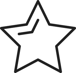 Poster - Star simple geometric shape, mathematics object