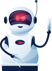 Fototapete - Cartoon robot vector cyborg character cute chatbot