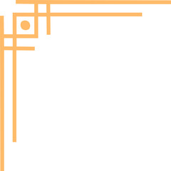 Wall Mural - Corner frame border, embellishment framing edge