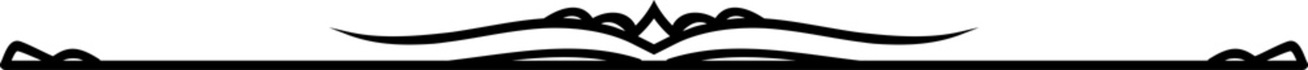 text divider decoration line with curves and waves